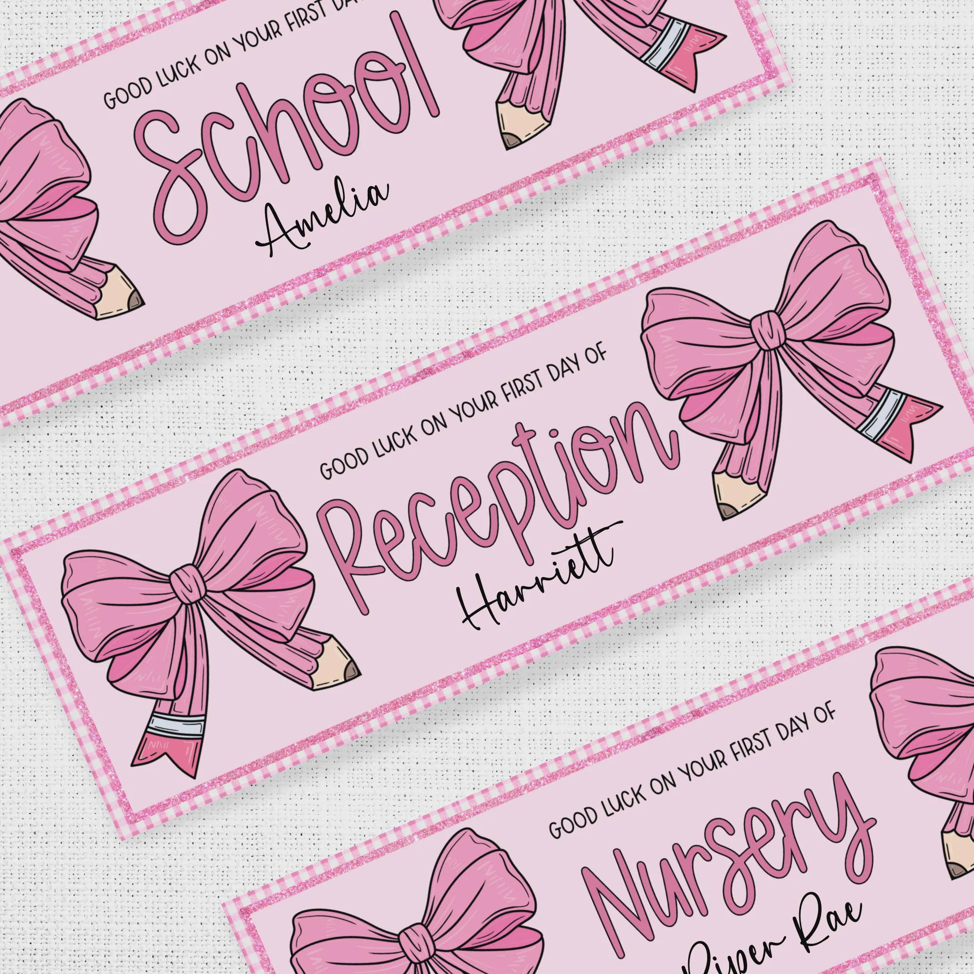Personalised First Day at School Banner