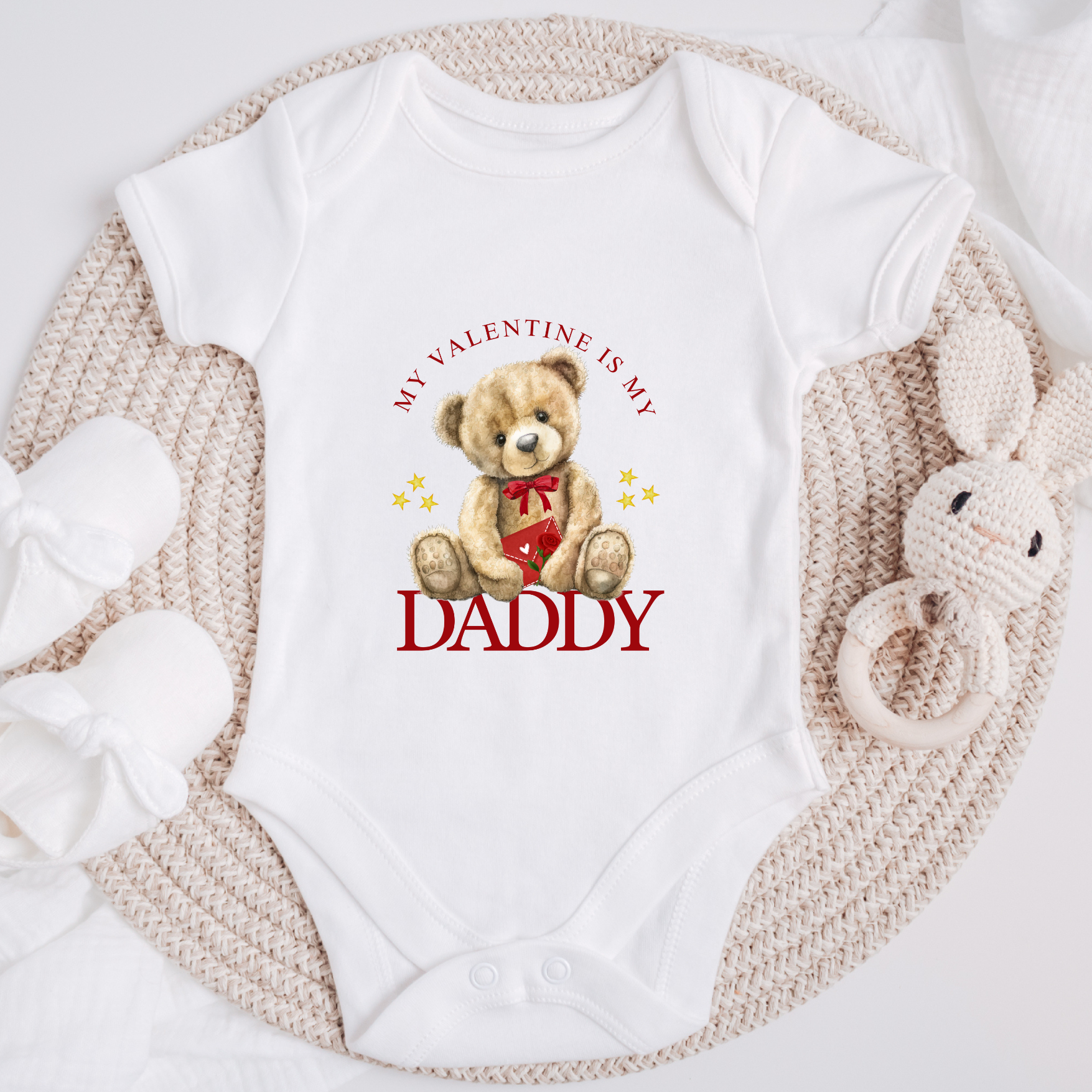 Personalised Valentines Baby Vest