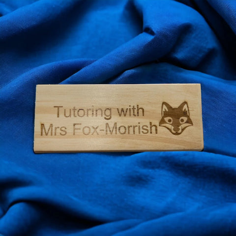 Personalised Whiteboard Eraser. Engraved teacher gift