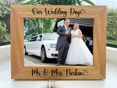 Wedding Day Gift Personalised Photo Frame Husband Wife Gift Wedding Gift For Couple, Valentines Day, Wedding Anniversary