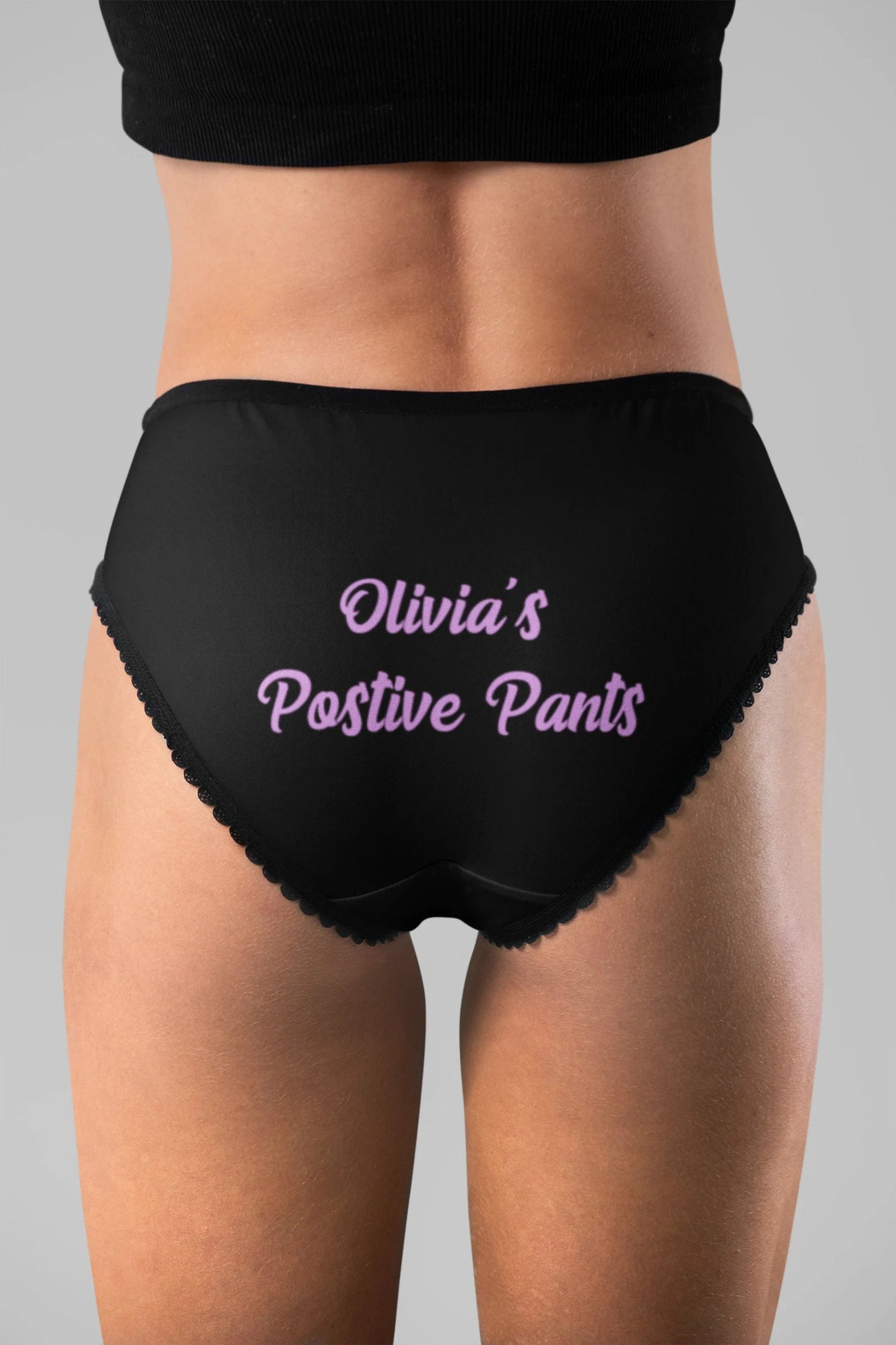Personalised Positive Pants Knickers underwear – Liv & Me Personalised Gifts