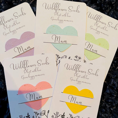 Wildflower seed card, mothers day card, mothers day gift, teacher gift, mummy gift