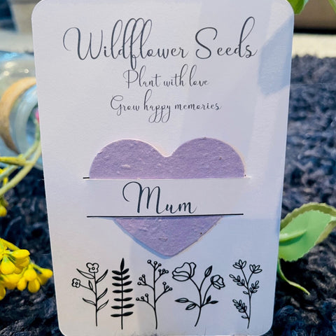 Wildflower seed card, mothers day card, mothers day gift, teacher gift, mummy gift